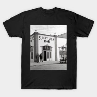 Sloppy Joe's Bar, 1938. Vintage Photo T-Shirt